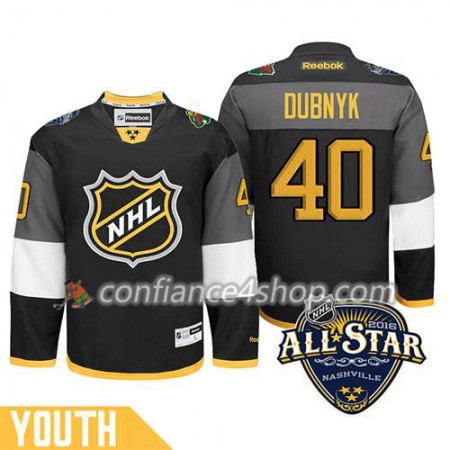 Maillot de Hockey 2016 All-Star Minnesota Wild Devan Dubnyk #40 Noir - Enfant Maillot de Hockey 2016 All-Star Minnesota Wild Devan Dubnyk #40 Noir - Enfant