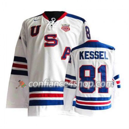 Maillot de Hockey Premier Olympic-USA Team Phil Kessel #81 blanc - Homme