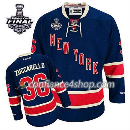 Maillot de Hockey New York Rangers Mats Zuccarello #36 Third Bleu marin 2014 Stanley Cup - Homme Maillot de Hockey New York Rangers Mats Zuccarello #36 Third Bleu marin 2014 Stanley Cup - Homme