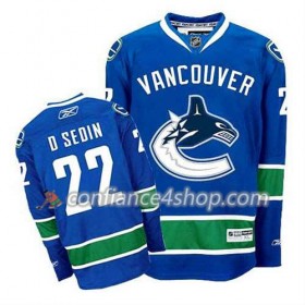 Reebok Maillot de Hockey Vancouver Canucks Daniel Sedin #22 Domicile Bleu marin - Homme