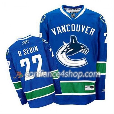 Reebok Maillot de Hockey Vancouver Canucks Daniel Sedin #22 Domicile Bleu marin - Homme