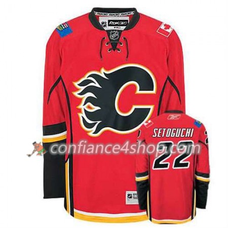 Reebok Maillot de Hockey Calgary Flames Devin Setoguchi #22 Domicile blanc - Homme