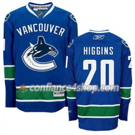 Reebok Maillot de Hockey Vancouver Canucks Chris Higgins #20 Domicile Bleu marin - Homme