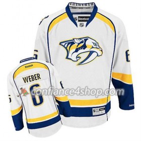 Reebok Maillot de Hockey Nashville Predators Shea Weber #6 Extérieur blanc - Homme