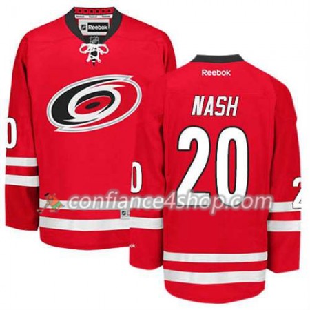 Reebok Maillot de Hockey Carolina Hurricanes Riley Nash #20 Domicile rouge - Homme