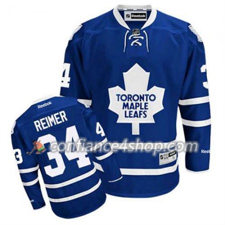 Reebok Maillot de Hockey Toronto Maple Leafs James Reimer #34 Domicile Bleu royal - Homme