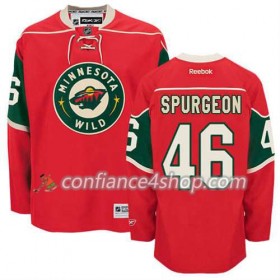 Reebok Maillot de Hockey Minnesota Wild Jared Spurgeon #46 Domicile rouge - Homme