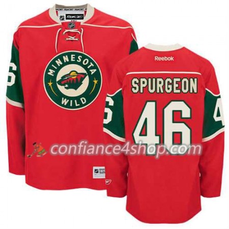 Reebok Maillot de Hockey Minnesota Wild Jared Spurgeon #46 Domicile rouge - Homme Reebok Maillot de Hockey Minnesota Wild Jared Spurgeon #46 Domicile rouge - Homme