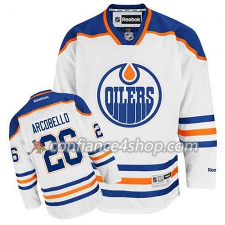 Reebok Maillot de Hockey Edmonton Oilers Mark Arcobello #26 Extérieur blanc - Homme