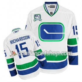 Reebok Maillot de Hockey Vancouver Canucks Brad Richardson #15 Third 40TH blanc - Homme
