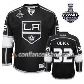 Maillot de Hockey Los Angeles Kings Jonathan Quick #32 Domicile Noir 2014 Stanley Cup - Homme