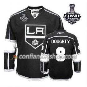 Maillot de Hockey Los Angeles Kings Drew Doughty #8 Domicile Noir 2014 Stanley Cup - Homme
