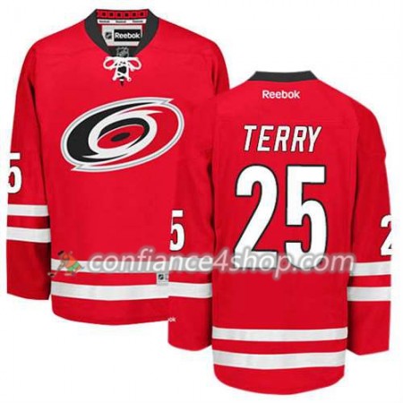 Reebok Maillot de Hockey Carolina Hurricanes Chris Terry #25 Domicile rouge - Homme
