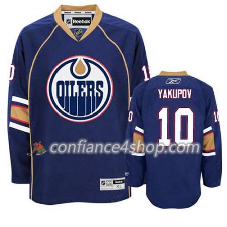 Reebok Maillot de Hockey Edmonton Oilers Nail Yakupov #10 Third Bleu marin - Homme