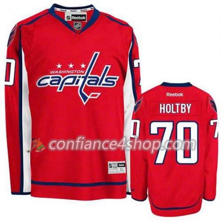 Reebok Maillot de Hockey Washington Capitals Braden Holtby #70 Domicile blanc - Homme