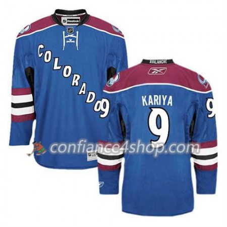 Reebok Maillot de Hockey Colorado Avalanche Paul Kariya #9 Third Bleu - Homme