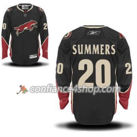 Reebok Maillot de Hockey Phoenix Coyotes Chris Summers 20 Noir Third - Homme