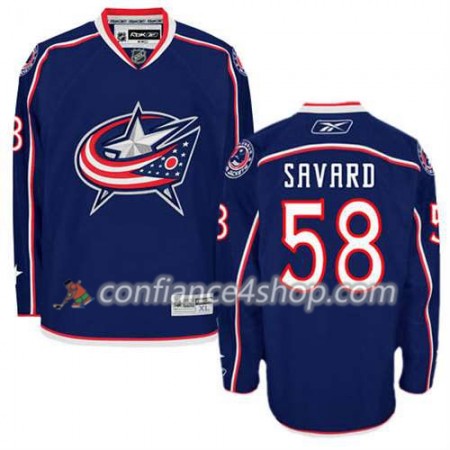 Reebok Maillot de Hockey Columbus Blue Jackets David Savard #58 Domicile blanc - Homme