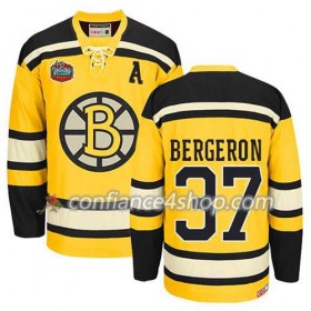 Reebok Maillot de Hockey Boston Bruins Patrice Bergeron #37 Winter Classic Or - Homme
