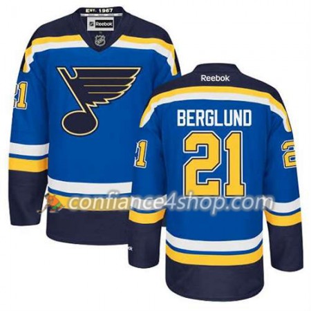 Reebok Maillot de Hockey St. Louis Blues Patrik Berglund #21 Domicile Bleu royal - Homme