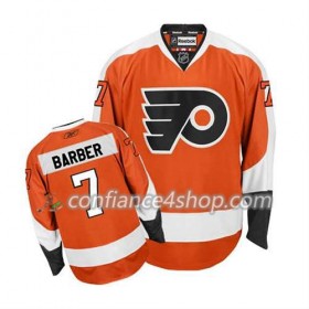 Reebok Maillot de Hockey Philadelphia Flyers Bill Barber #7 Domicile Orange - Homme
