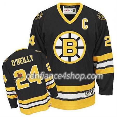 Reebok Maillot de Hockey Boston Bruins Terry OReilly #24 Domicile Noir - Homme
