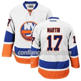 Reebok Maillot de Hockey New York Islanders Matt Martin #17 Extérieur blanc - Homme