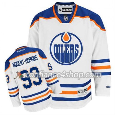 Reebok Maillot de Hockey Edmonton Oilers Ryan Nugent-Hopkins #93 Extérieur blanc - Homme