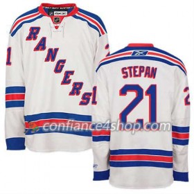 Reebok Maillot de Hockey New York Rangers Derek Stepan #21 Extérieur blanc - Homme