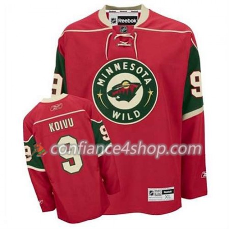 Reebok Maillot de Hockey Minnesota Wild Mikko Koivu #9 Domicile rouge - Homme Reebok Maillot de Hockey Minnesota Wild Mikko Koivu #9 Domicile rouge - Homme