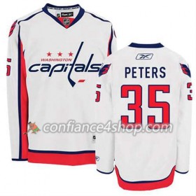 Reebok Maillot de Hockey Washington Capitals Justin Peters #35 Extérieur blanc - Homme
