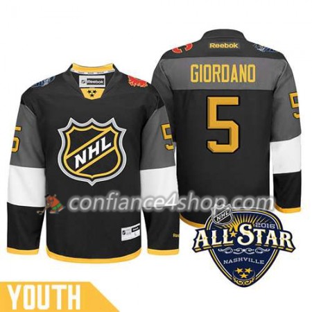Maillot de Hockey 2016 All-Star Calgary Flames Mark Giordano #5 Noir - Enfant