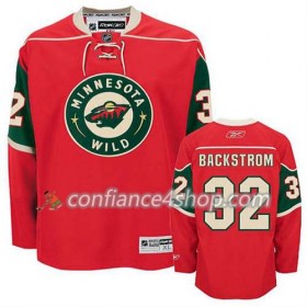 Reebok Maillot de Hockey Minnesota Wild Niklas Backstrom #32 Domicile rouge - Homme