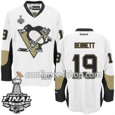 Reebok Maillot de Hockey Pittsburgh Penguins Beau Bennett #19 blanc Extérieur 2016 Stanley Cup - Homme