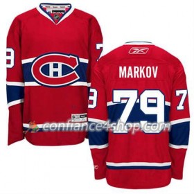 Reebok Maillot de Hockey Montreal Canadiens Andrei Markov #79 Domicile rouge - Homme