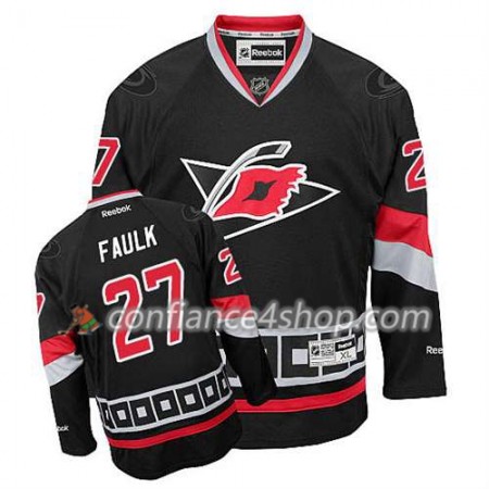 Reebok Maillot de Hockey Carolina Hurricanes Justin Faulk #27 Third Noir - Homme