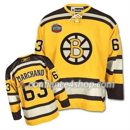 Reebok Maillot de Hockey Boston Bruins Brad Marchand #63 Winter Classic Or - Homme