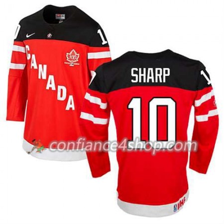 Maillot de Hockey Premier Olympic-Canada Team Patrick Sharp #10 100th Anniversary rouge - Homme