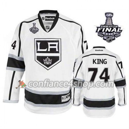 Maillot de Hockey Los Angeles Kings Dwight King #74 Extérieur blanc 2014 Stanley Cup - Homme