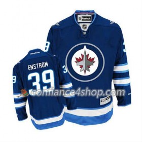 Reebok Maillot de Hockey Winnipeg Jets Tobias Enstrom #39 Domicile Bleu marin - Homme