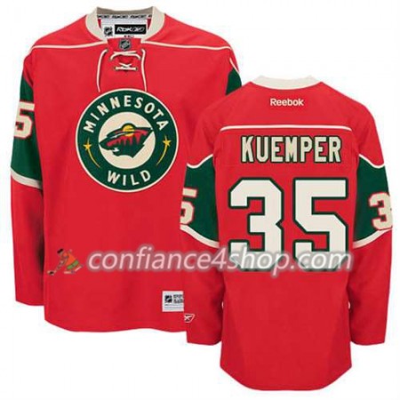 Reebok Maillot de Hockey Minnesota Wild Darcy Kuemper #35 Domicile rouge - Homme Reebok Maillot de Hockey Minnesota Wild Darcy Kuemper #35 Domicile rouge - Homme