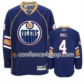 Reebok Maillot de Hockey Edmonton Oilers Taylor Hall #4 Third Bleu marin - Homme