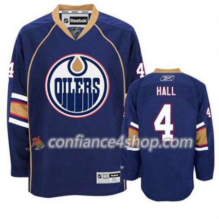 Reebok Maillot de Hockey Edmonton Oilers Taylor Hall #4 Third Bleu marin - Homme