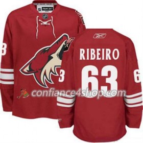 Reebok Maillot de Hockey Phoenix Coyotes Mike Ribeiro 63 Rouge Domicile - Homme