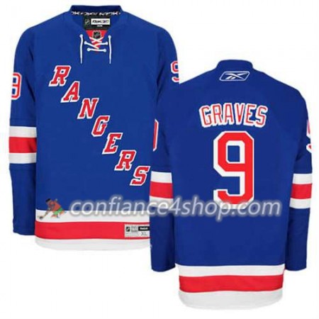 Reebok Maillot de Hockey New York Rangers Adam Graves #9 Domicile Bleu royal - Homme Reebok Maillot de Hockey New York Rangers Adam Graves #9 Domicile Bleu royal - Homme