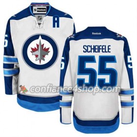 Reebok Maillot de Hockey Winnipeg Jets Mark Scheifele #55 Extérieur blanc - Homme