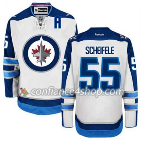 Reebok Maillot de Hockey Winnipeg Jets Mark Scheifele #55 Extérieur blanc - Homme