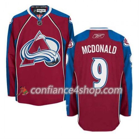 Reebok Maillot de Hockey Colorado Avalanche Lanny McDonald #9 Domicile rouge - Homme