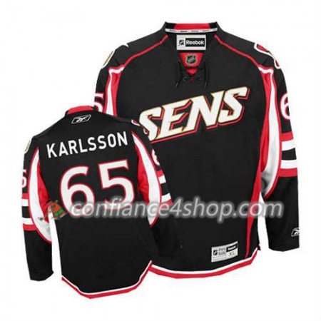 Reebok Maillot de Hockey Ottawa Senators Erik Karlsson #65 Third Noir - Homme