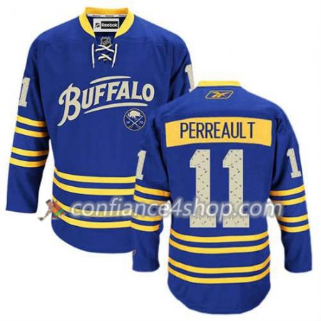 Reebok Maillot de Hockey Buffalo Sabres Gilbert Perreault #11 Third Bleu royal - Homme
